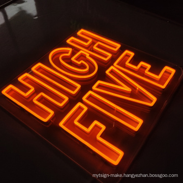 Unbreakable wall mounted led neon letter sign custom neon design letter advertising neon sign